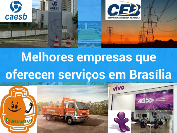 Melhores companhias que ofrecen serviços em Brasilia