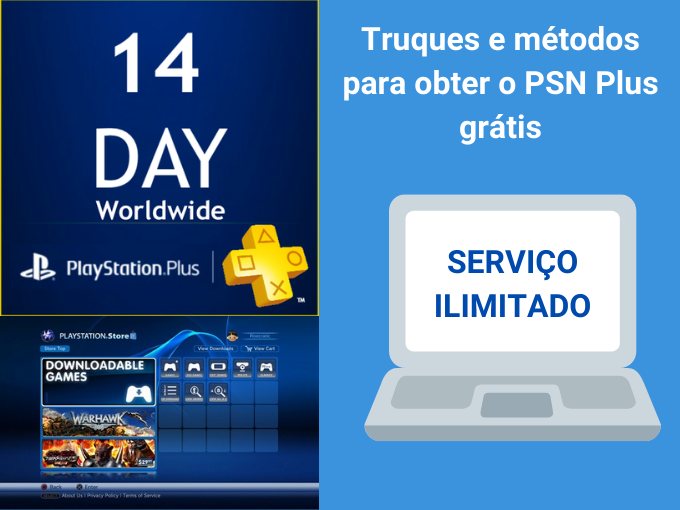 Truques e métodos para obter o PSN Plus grátis