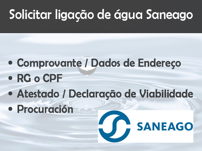 Solicitar ligação de água
