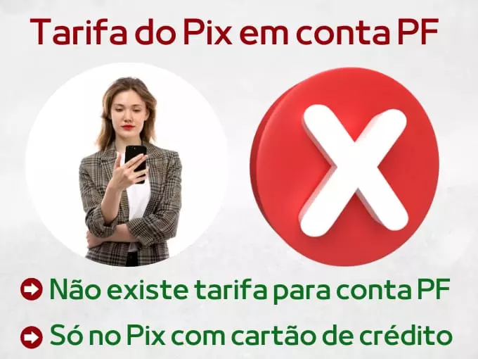 Tarifa Pix em conta PF