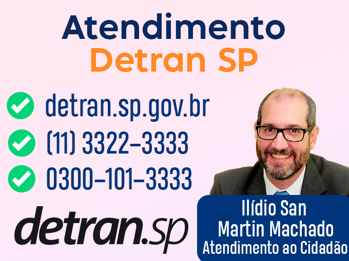 Receba atendimento do Detran SP por telefone e site.