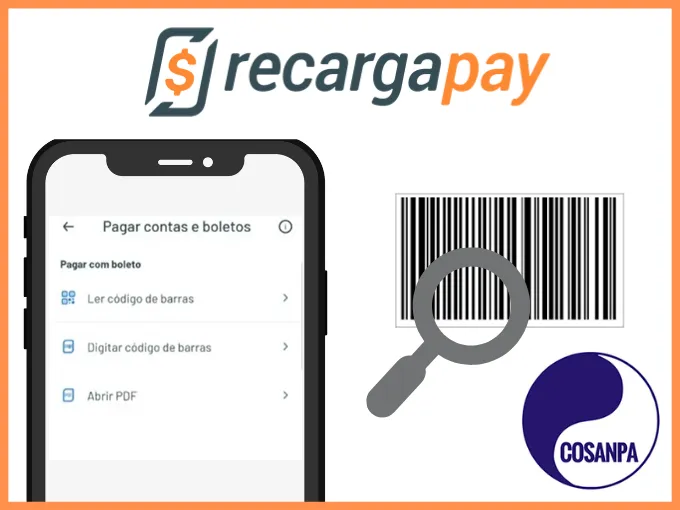 escaneie o boleto no app RecargaPay