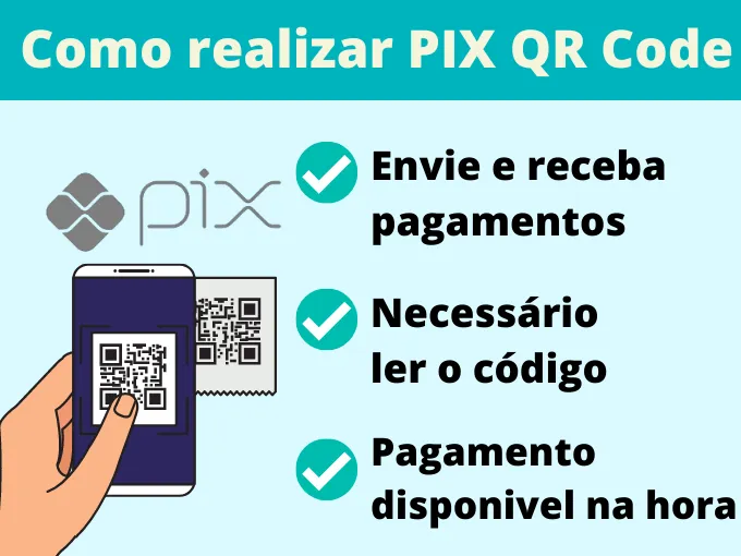 realizar PIX qr code