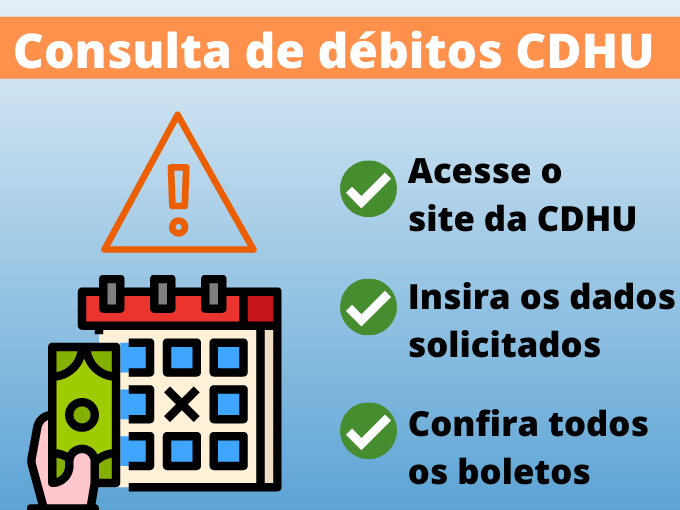 consultar débitos e boletos em abertos CDHU