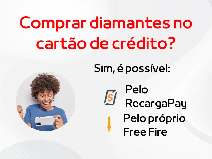 Posso comprar diamantes com cartão de crédito?