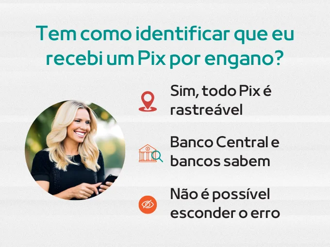 Tem como identificar que eu recebi um Pix por engano?