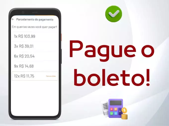 Pague o boleto